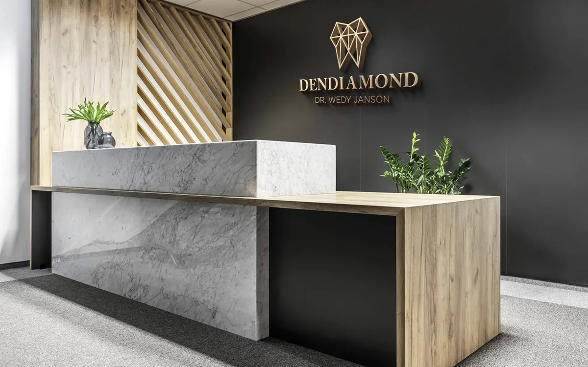 DENDIAMOND — reception signage