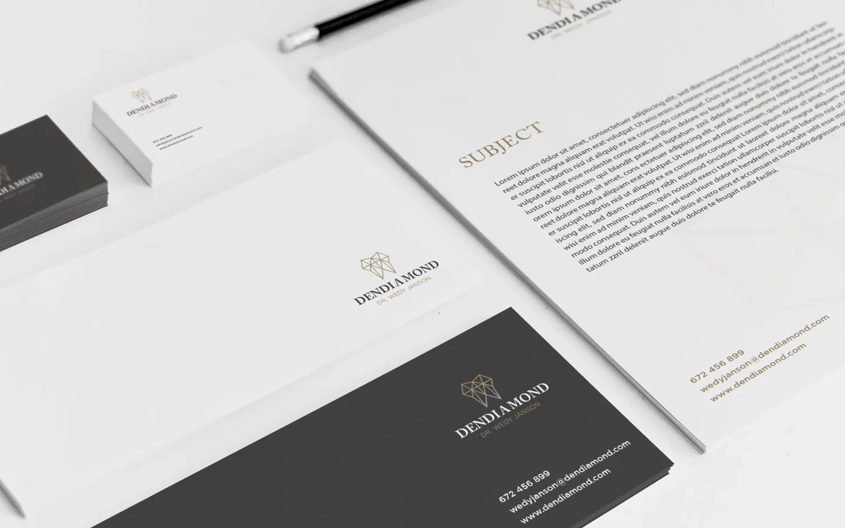 DENDIAMOND — stationery set