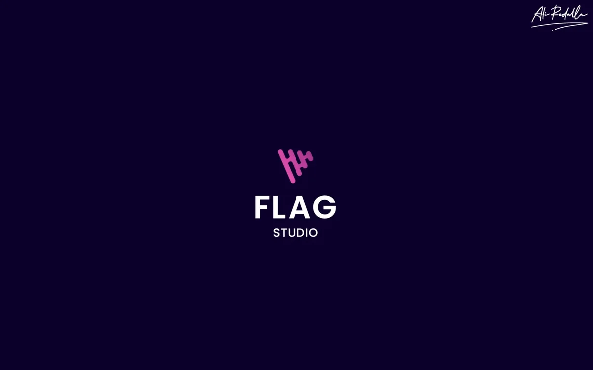 FLAG Studio — logo on dark